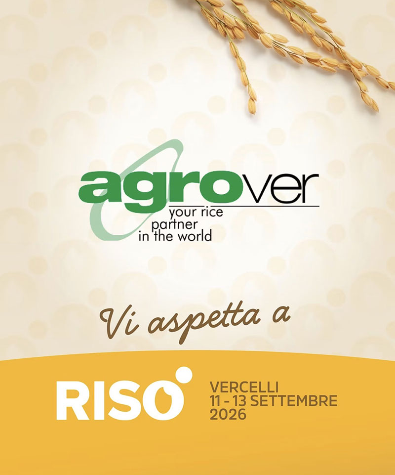 Agrover Risò fiera dal 11-13 settembre 2026